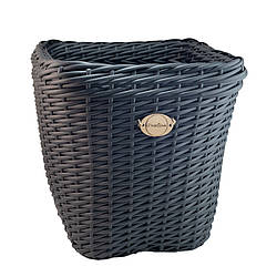 Кашпо з ротангу 25л квадрат з отворами антрацит DCL25-6 Деколайн