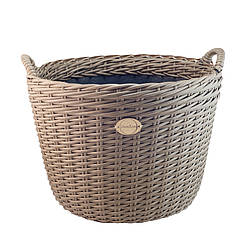 Дровниця/кашпо з ручками з ротангу 45л вільха DCLD45-3 Деколайн