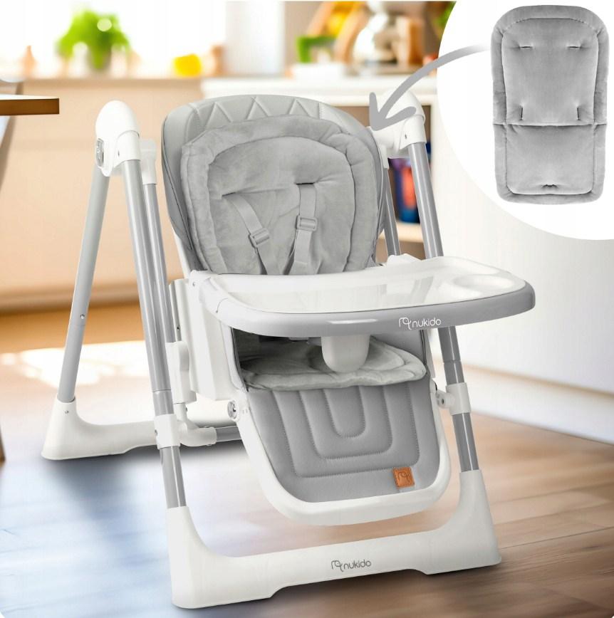 Стільчик для годування 3-в-1 Nukido ELITE, Стілець+шезлонг 700801, фото 1