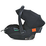 Дитяче автокрісло від 0 до 12 міс ( 40 см - 87 см ) El Camino ME 1186 i-KEEP Melange Jet Black автокрісло-переноска, фото 3