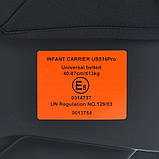Дитяче автокрісло від 0 до 12 міс ( 40 см - 87 см ) El Camino ME 1186 i-KEEP Melange Jet Black автокрісло-переноска, фото 9