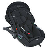 Дитяче автокрісло від 0 до 12 міс ( 40 см - 87 см ) El Camino ME 1186 i-KEEP Melange Jet Black автокрісло-переноска, фото 10