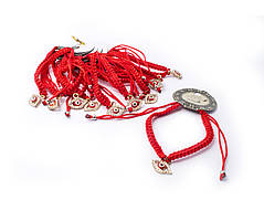 Браслет оберіг червона нитка на руку з оком