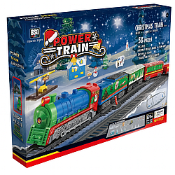 Ігровий набір Дитяча Залізниця BSQ Christmas Train  42 елементи, світлові ефекти
