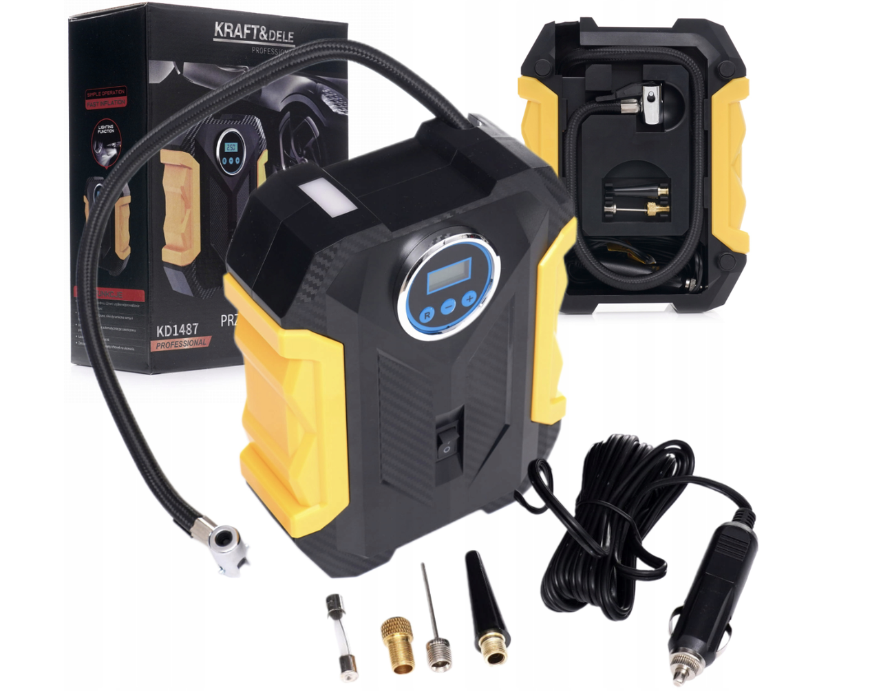 Компресор автомобільний 12 В KD1487 Kraft&Delе, фото 1