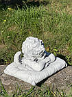 Фігура Ангел хлопчик на подушці, бетонний Ангел на цвинтар, скульптура Ангела хлопчика на могилу 23 см, фото 5