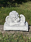 Фігура Ангел хлопчик на подушці, бетонний Ангел на цвинтар, скульптура Ангела хлопчика на могилу 23 см, фото 2