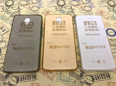 Ультратонкий чохол для Meizu M5 Note (3 кольори)