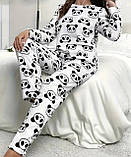Жіноча махрова піжама з пандами, фото 2