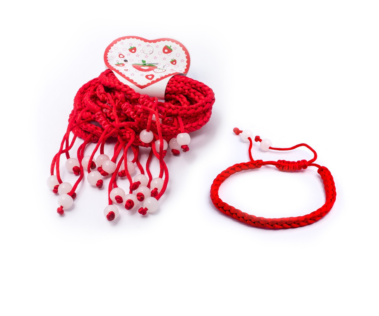 Браслет оберіг червона нитка на дитячу ручку