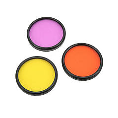 Набір кольорових фільтрів (червоний, жовтий, фіолетовий) Alitek Color Set, 58 мм (3 шт)