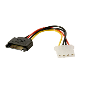 Кабель живлення Cablexpert Molex M - SATA 0.15m Black (CC-SATA-PS-M)
