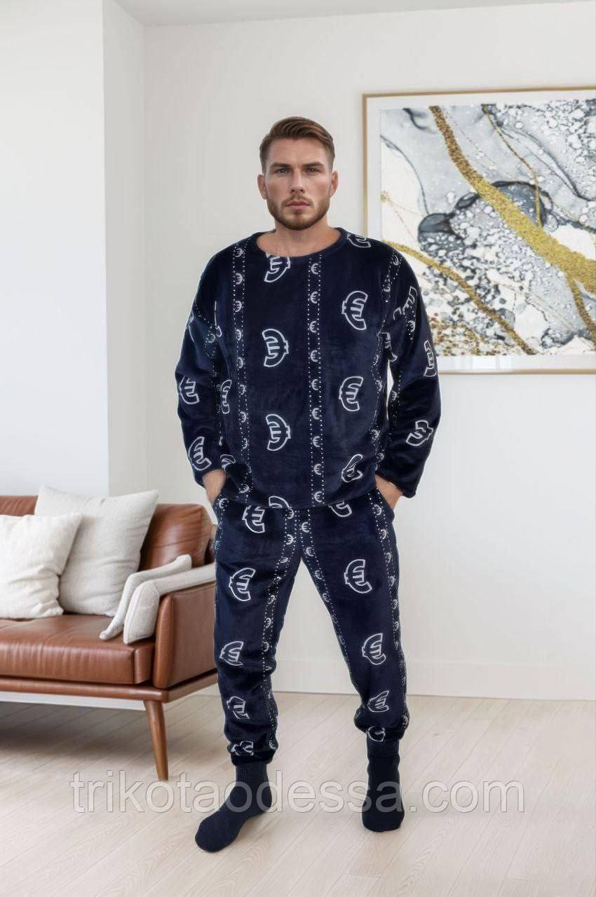 Піжама чоловіча тепла плюшева 15564дг від46 до56 New, фото 1