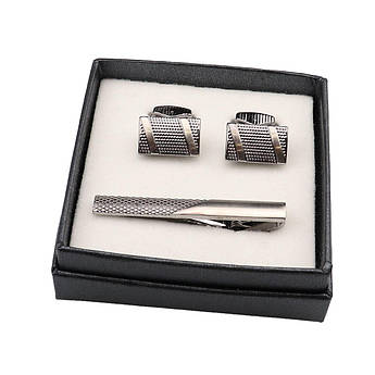 Набір для чоловіків запонки і затискач Pierre Cavelli S2112