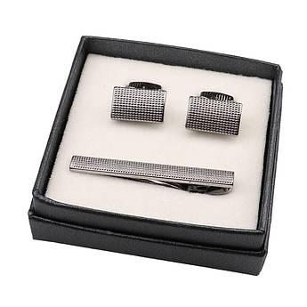 Набір запонки і затискач для краватки класичний Pierre Cavelli