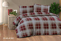 Зимовий комплект постільної білизни євро розмір з фланелі ТМ Cotton Collection 0033