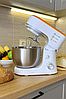Стаціонарний міксер-тістоміс BITEK 3000 Вт 4 л — планетарний кухонний комбайн з вінчиком, гаком, змішувачем, для тіста та кремів, фото 3