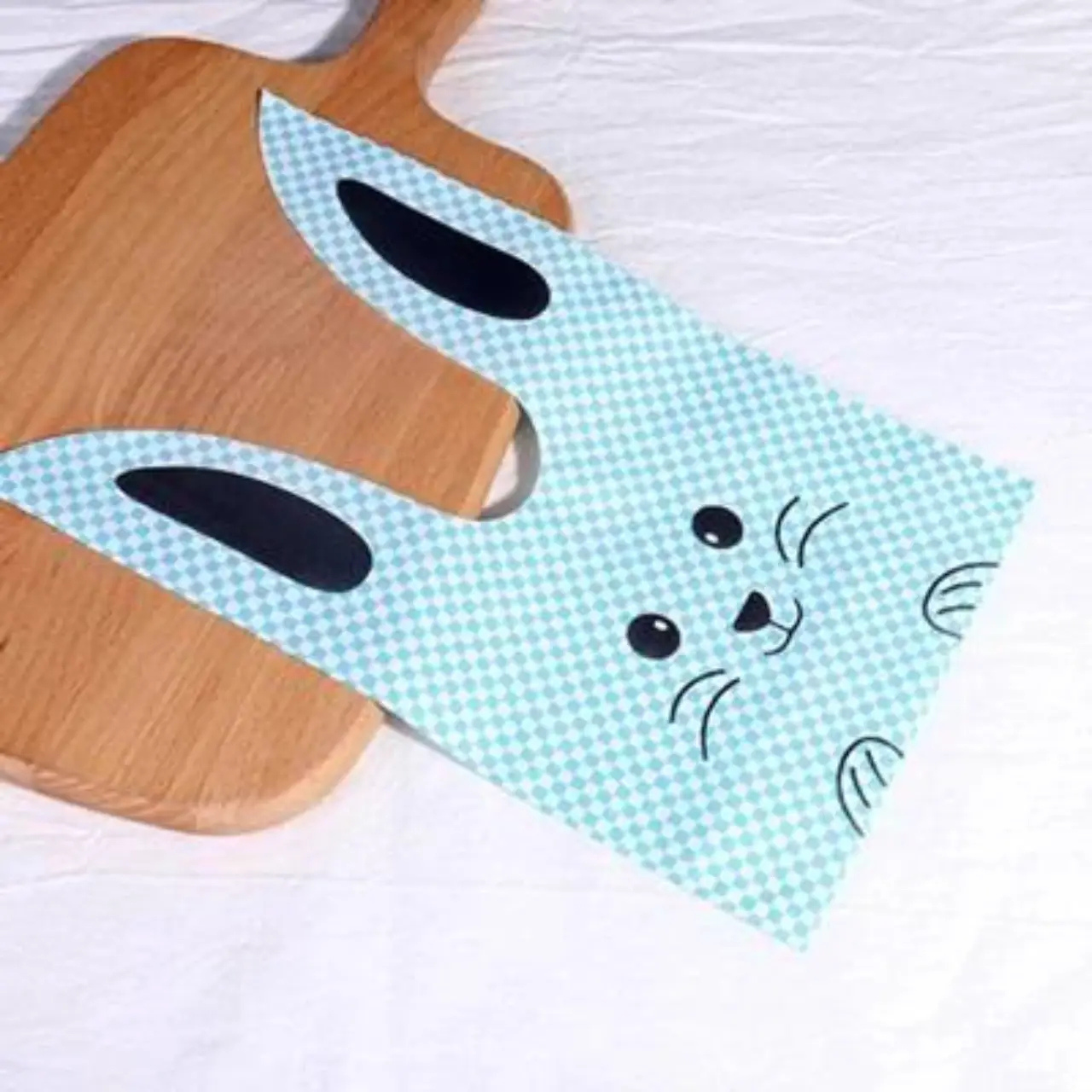 Пакети дитячі з малюнком Зайчик, поліетиленові пакетики з вушками для частування 32х20 см 10 шт, фото 1