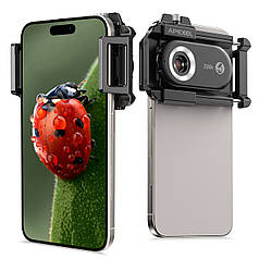 Мікроскоп для телефону 200x з підсвічуванням Apexel APL-MS200