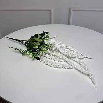 Букет штучний амарант білий 50 см 7 голів 5шт/уп