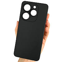 Чохол для Tecno Spark 20 (KJ5n) силіконовий тонкий матовий чохол чорний