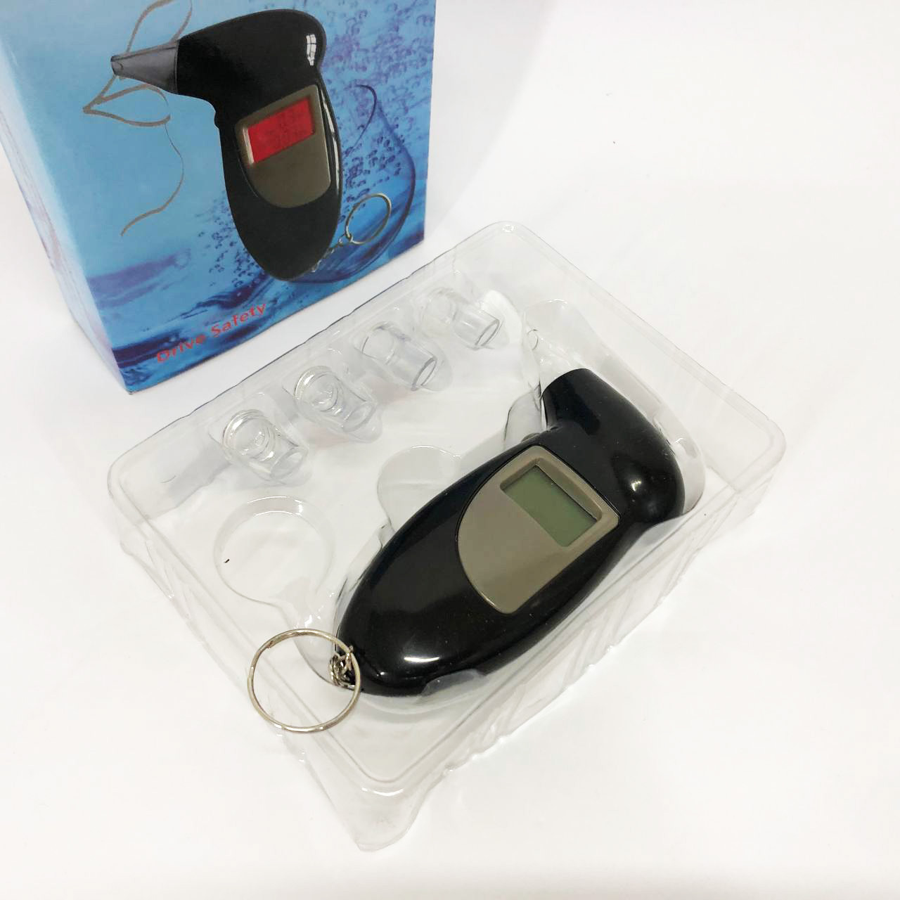 Персональний тестер алкоголю, Алко тест, Популярний алкометр, Алкотестер із цифровим дисплеєм UV-82, фото 1