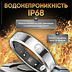 Смарт кільце з трекером розумне водонепроникне фітнес-кільце перстень для вимірювання кроків пульсу сну кисню в крові Розмір 8, фото 7