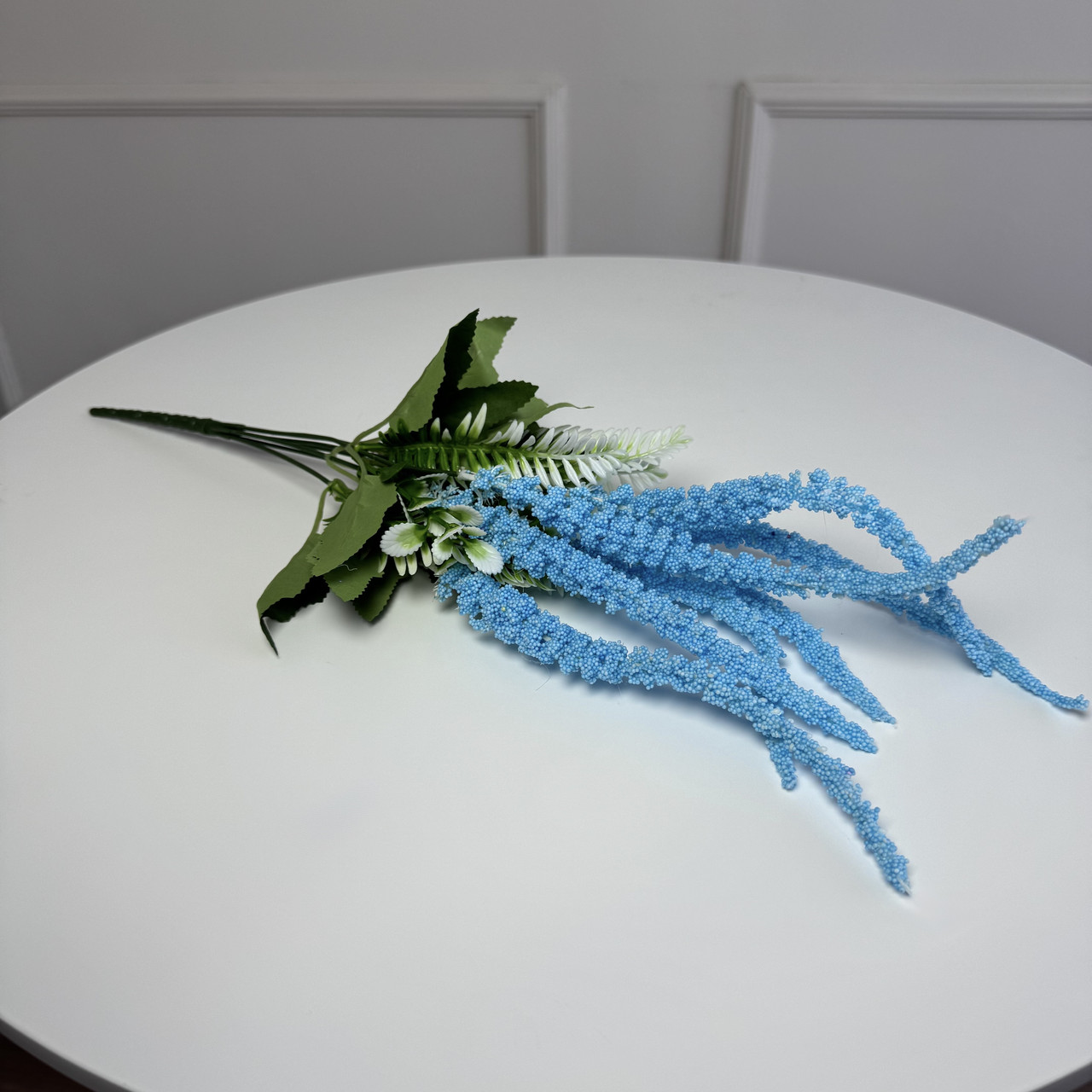 Букет штучний амарант 50 см  голубий 7 голів 5шт/уп, фото 1