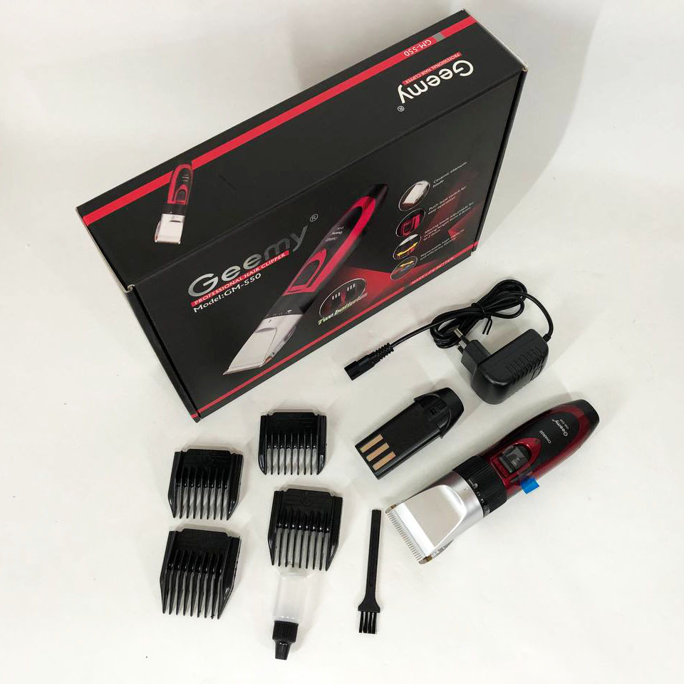 Електрична машинка для стрижки з насадками GEMEI, Тример для самостійної стрижки волосся PM-88, фото 1