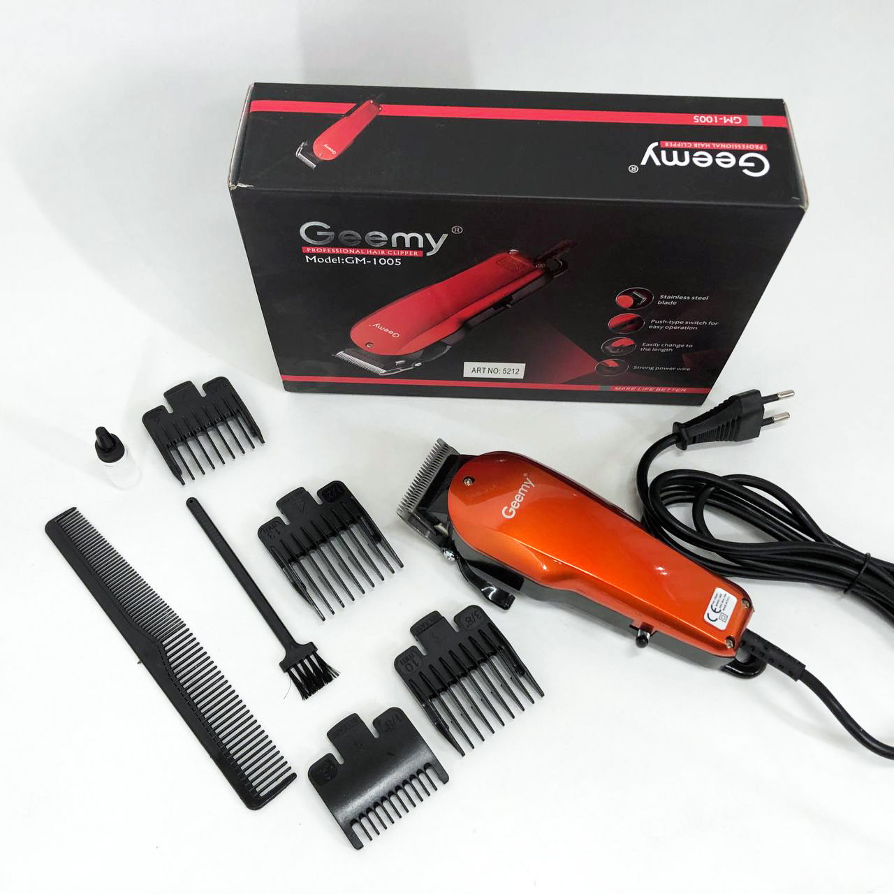 Миюча машинка для стрижки, Електрична машинка для стрижки з насадками Електромашинка волосся BL-26, фото 1