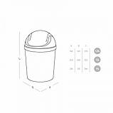 ВІДРО ДЛЯ СМІТТЯ З КРИШКОЮ, фото 8