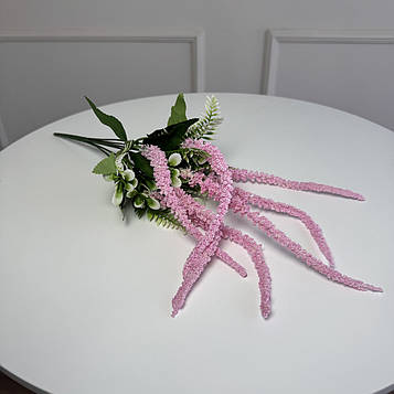 Букет штучний амарант 50 см рожевий 7 голів 5шт/уп