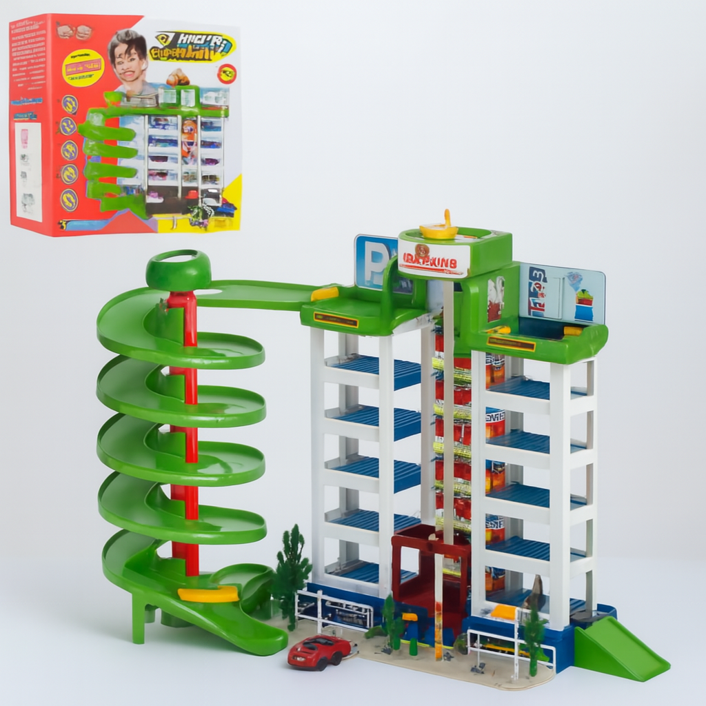 Ігровий набір "Мега паркінг" 6 поверхів 4 машинки, фото 1