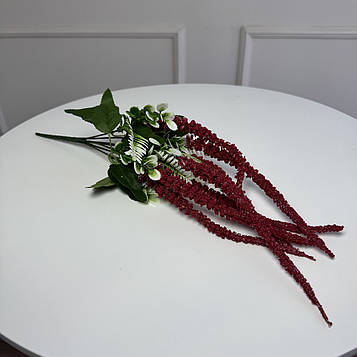 Букет штучний амарант 50 см червоний 7 голів 5шт/уп