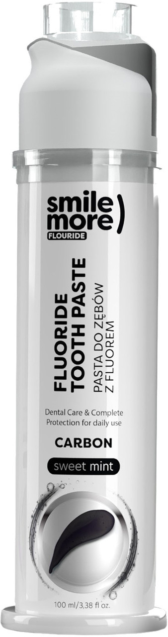 Відновлювальна зубна паста "Деревне вугілля та солодка м'ята" Smile More 100 мл, фото 1