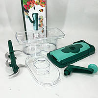 Терка слайсер для овочів Nicer, Овощерезка ручная со сменными насадками, Измельчитель для резки овощей SY-98