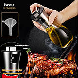 Розпилювач для оцту та харчового масла, Ємність для зберігання олії та оцту Диспенсер олії TP-91, фото 6