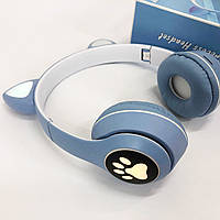 Bluetooth навушники для дітей з вушками Cat, Гарнітура Cat Ear з підсвічуванням і Bluetooth RI-51