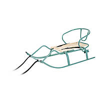 Санки "Спорт Ф1" бірюза + спинка