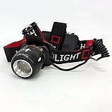 Легкий налобний ліхтар для риболовлі Bailong BL-T06B-P90, Ліхтар на лоб для будівельних робіт MQ-53, фото 2
