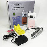 Фрезер для манікюру потужний корея, Машинка для зняття гель-лаку з педаллю Машинка манікюру AZ-86, фото 3