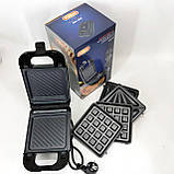 Електрогриль притискний ребристий Magio, Контактний гриль для кафе, Гриль притискний хороший WX-77, фото 9