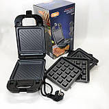 Електрогриль притискний ребристий Magio, Контактний гриль для кафе, Гриль притискний хороший WX-77, фото 5