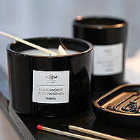 СВІЧКА АРОМАТИЧНА "ТЕРЕСА" БІЛИЙ МУСКУС І ТЕПЛА ВАНІЛЬ, 10Х8 см