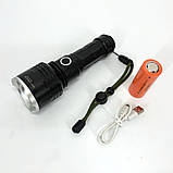 Оригінальний ручний ліхтар X-Balog, Потужний тактичний ліхтар світлодіодний військовий зсу LY-81, фото 8