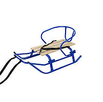 Санки "Комета" + спинка Сині 5005