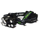 Ліхтар на голову для бігу Bailong BL-T78, Налобний ліхтарик для голови Налобний ліхтар сантехніка MQ-91, фото 7