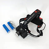 Ліхтар на голову для бігу Bailong BL-T78, Налобний ліхтарик для голови Налобний ліхтар сантехніка MQ-91, фото 2