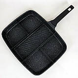 Сковороди з покриттям від пригорання UNIQUE, Сковорода кухонна для кухні, Сковорода фірмова CI-10, фото 2