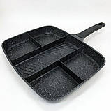 Сковороди з покриттям від пригорання UNIQUE, Сковорода кухонна для кухні, Сковорода фірмова CI-10, фото 6